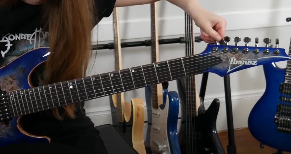 tuning a 7 string guitar tuning a 7 string guitar