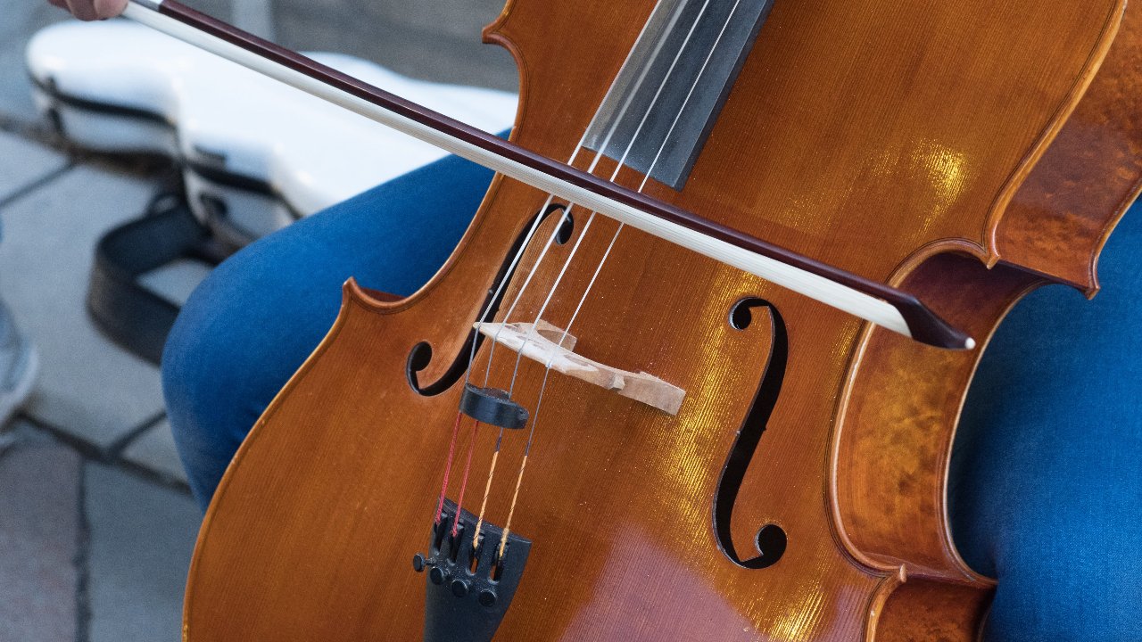 playing cello that is tuned playing cello that is tuned