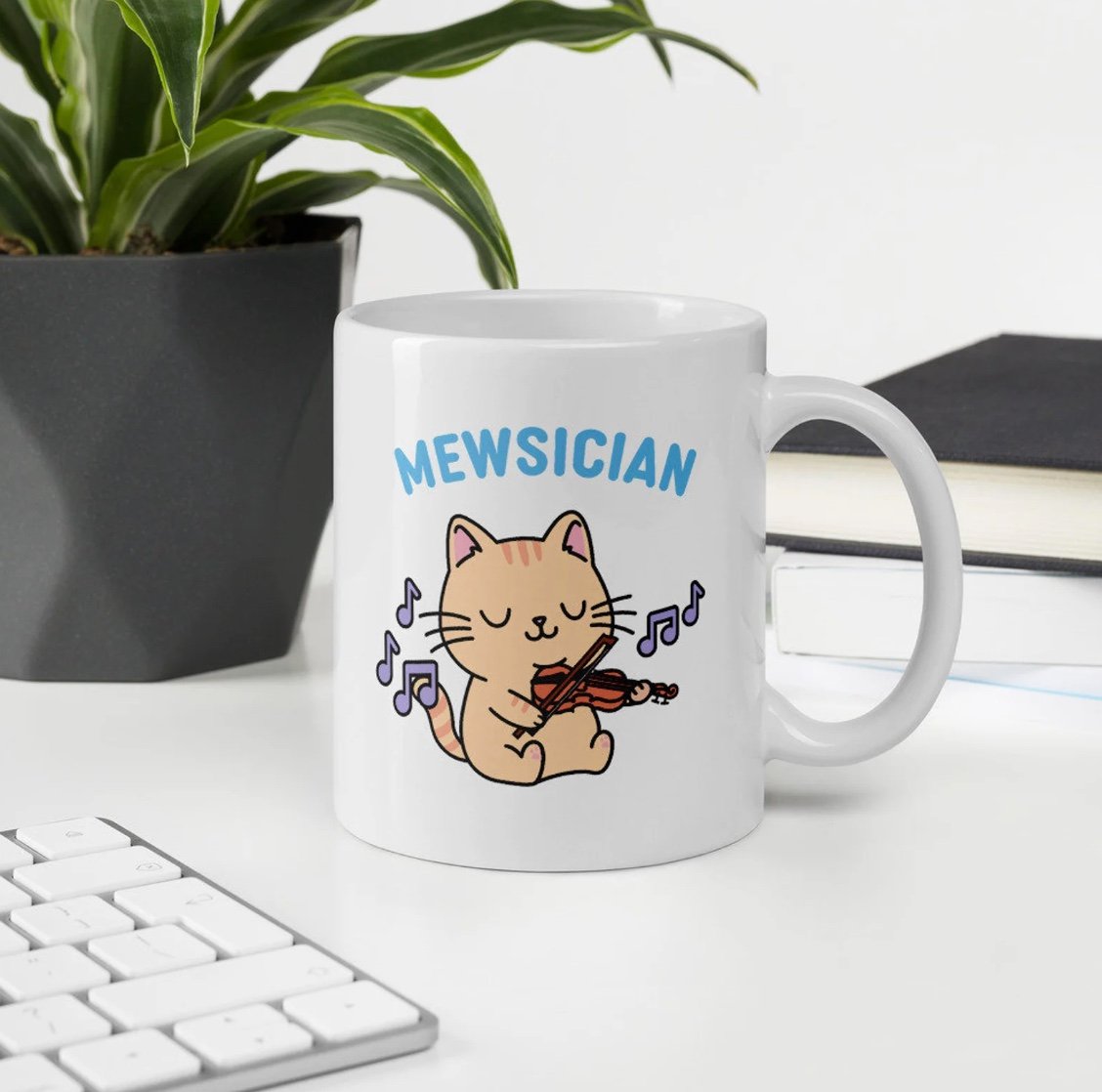 violin themed mug violin themed mug